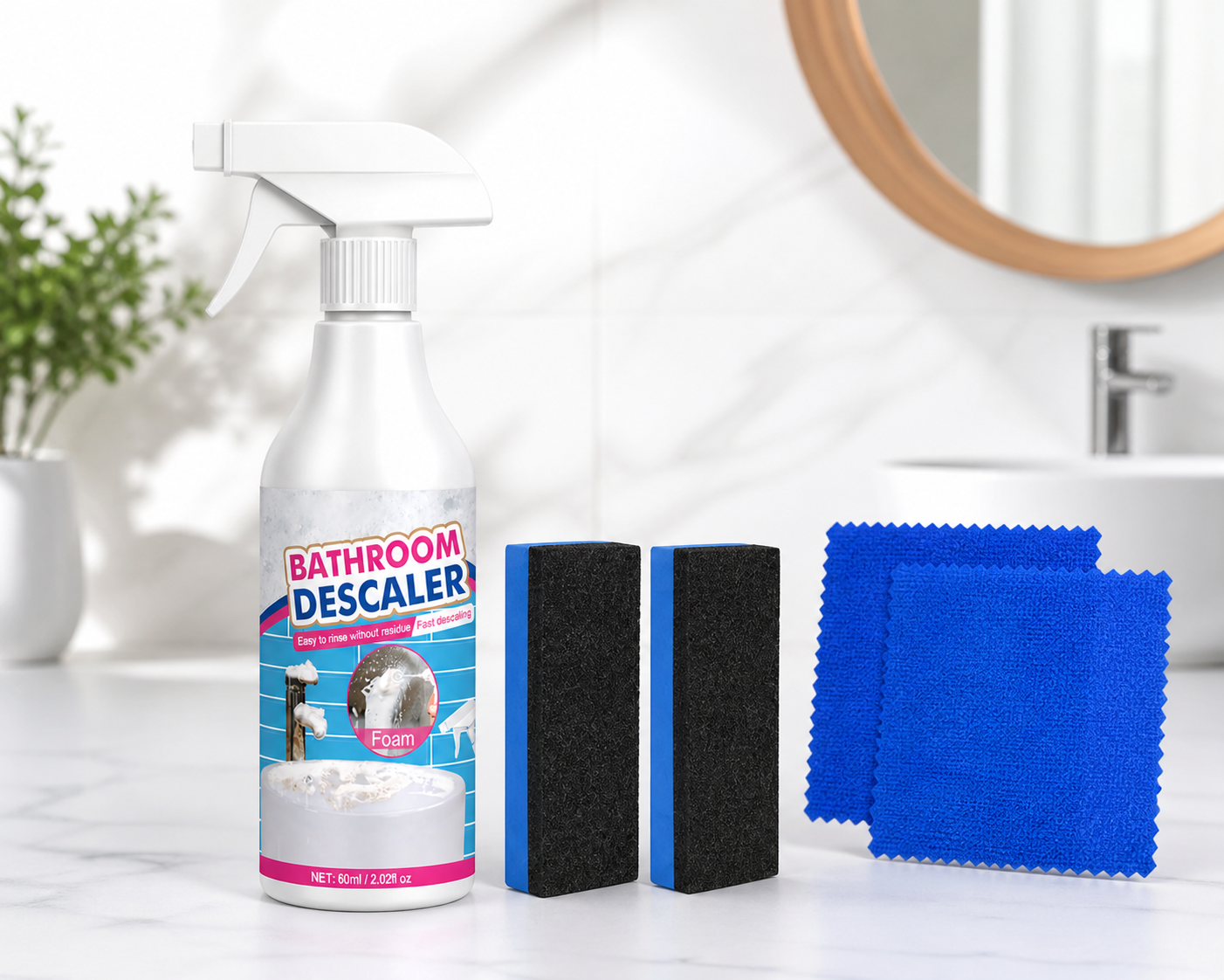 Selkura Stubborn Stains Bathroom Foam Cleaner (2PCS)