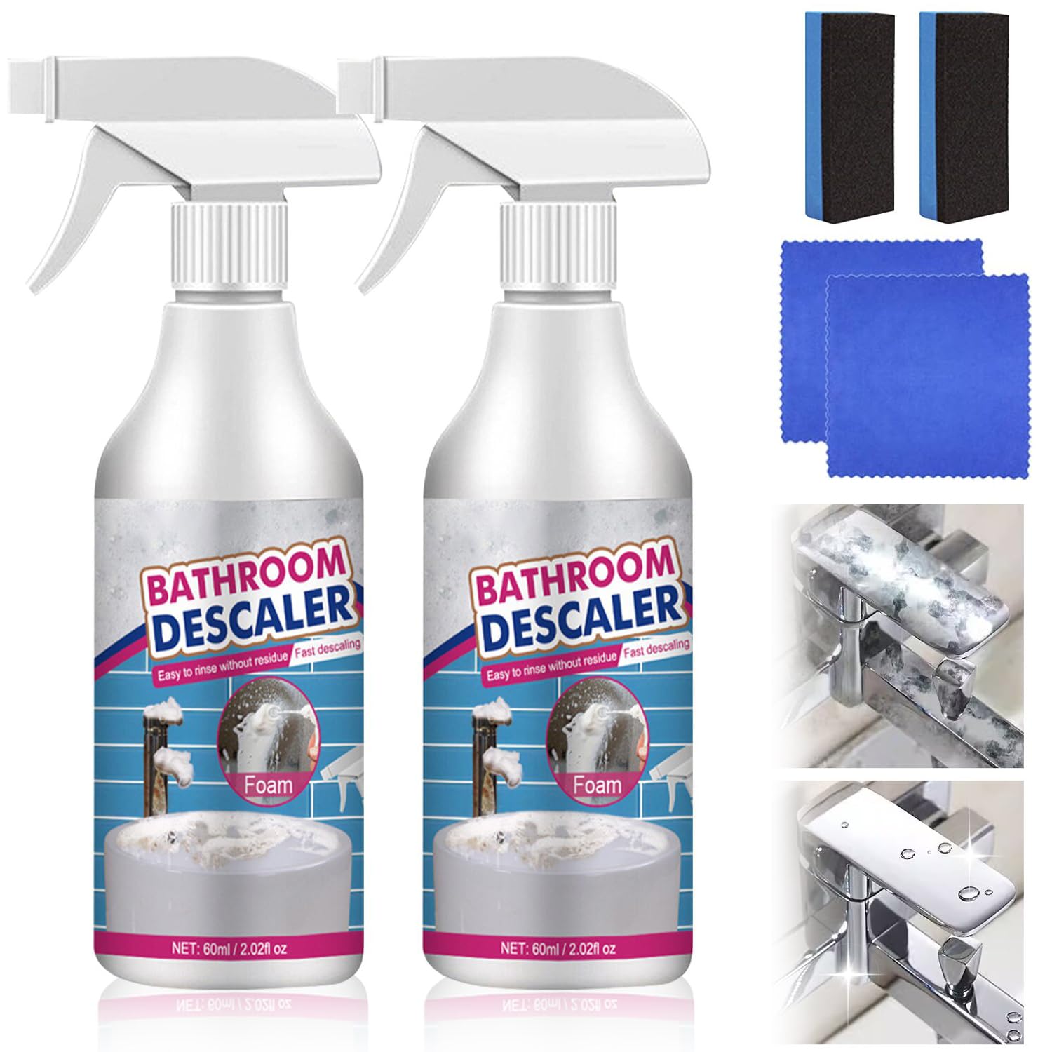 Selkura Stubborn Stains Bathroom Foam Cleaner (2PCS)